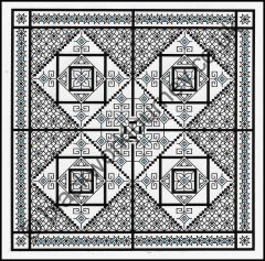 CH0051 - Blackwork Square Dance - 3.50 GBP